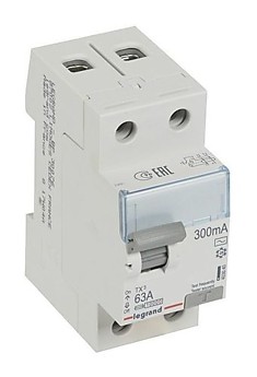 Выключатель дифференциального тока (УЗО) Legrand ВДТ TX3 2п 63А 300МА AC 