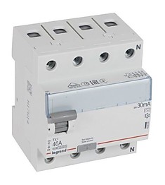 Выключатель дифференциального тока (УЗО) Legrand ВДТ TX3 4п 40А 30мА  AC