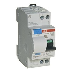Выключатель автоматический дифференциального тока (АВДТ) DSH941R 1п+N C25А 30мА тип АС ABB