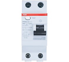 Выключатель дифференциального тока (УЗО) 2п FH202 АС 40А 30мА (FH202 AC-40/0,03   ABB