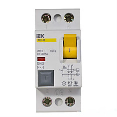 Выключатель дифференциального тока (УЗО) 2п ВД1-63 40A 30мA (Электромеханическое)